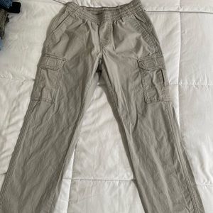 grey/green cargo pants